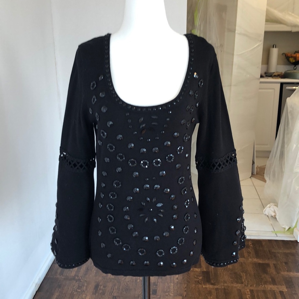 Berek Black low cut top. $34